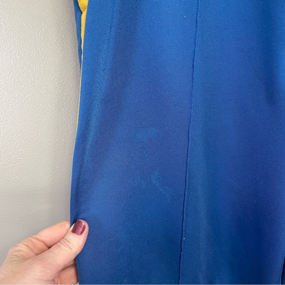 VINTAGE Y2K ABERCROMBIE & FITCH blue yellow track pants Large Athleisure - Picture 2 of 16